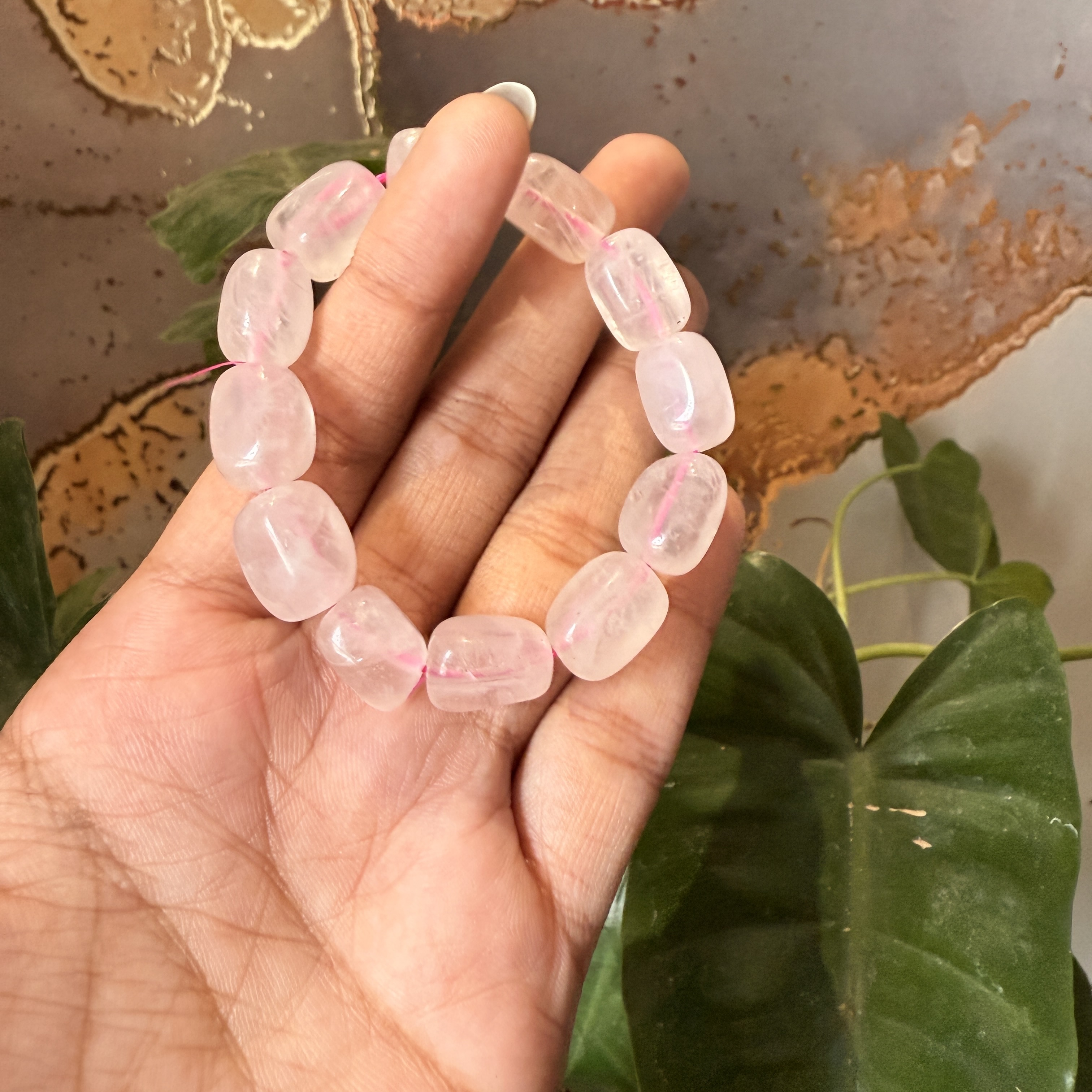 Rose Quartz Crystal Bracelet