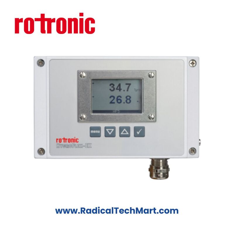 Rotronic HF5-EX Series Humidity and Temperature Transmitter with Display