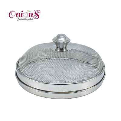 Onions Stainless Steel Fruit and Vegitable Basket with Lid Suitable for Dining Table Decor