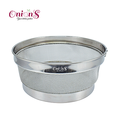 Onions Stainless Steel Fruit and Vegitable Basket with Lid Suitable for Dining Table Decor