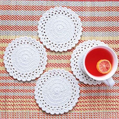 Round Coaster White