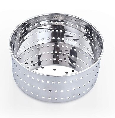 Granny Kitchen Express Stainless Steel Round Paneer Maker with Lid and Strainer Plate