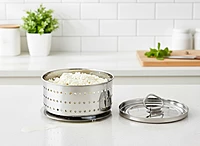 Granny Kitchen Express Stainless Steel Round Paneer Maker with Lid and Strainer Plate