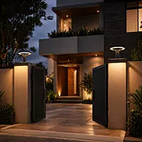 Outdoor Gate Lamps (Round)