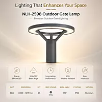 Outdoor Gate Lamps (Round)