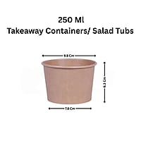 Kraft tub with PP lid 250ml