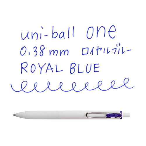 Uniball One 0.38mm Royal Blue