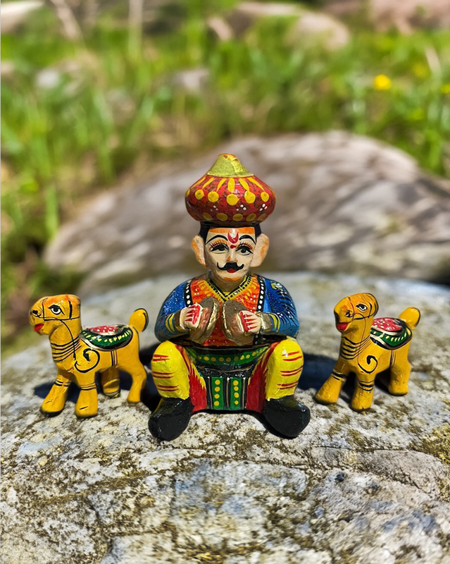 Royal Procession Wooden Figurine (Bawla) 5 Set
