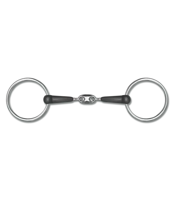 Waldhausen, Rubber Snaffle Bit, Double Jointed