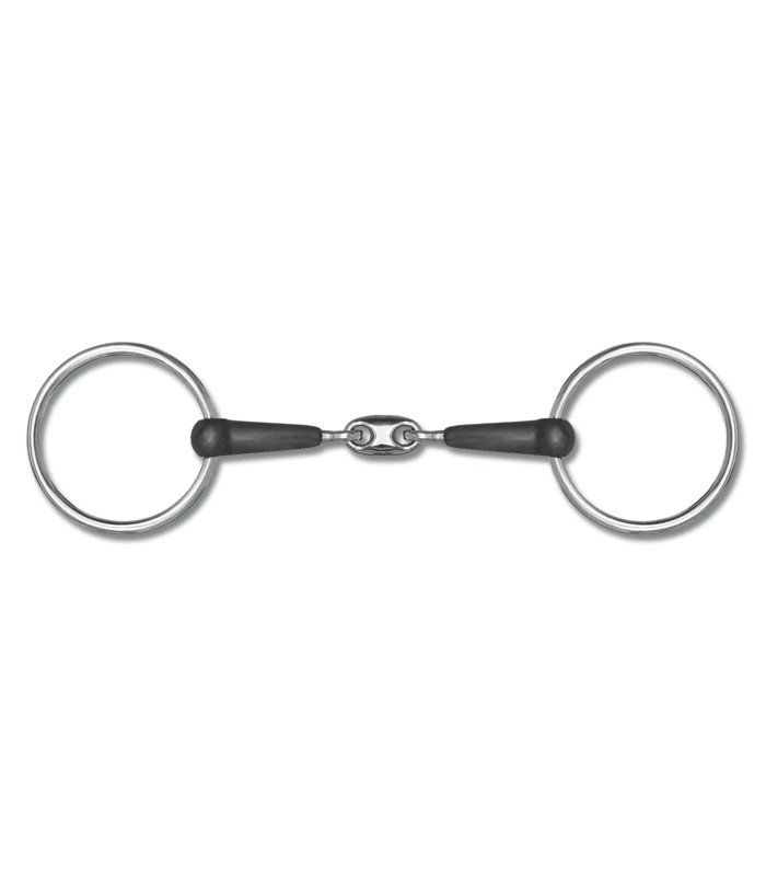 Waldhausen, Rubber Snaffle Bit, Double Jointed