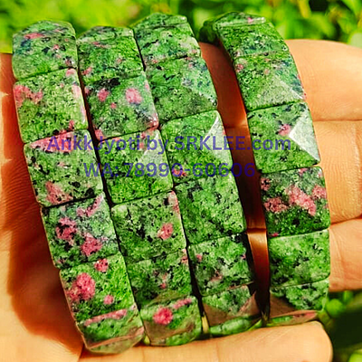 Ruby Zoisite Pyramid Bracelet Ruby Zoisite Pyramid Bracelet