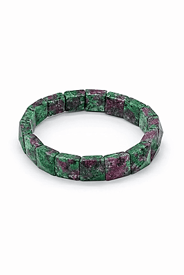 Ruby Zoisite Pyramid Bracelet