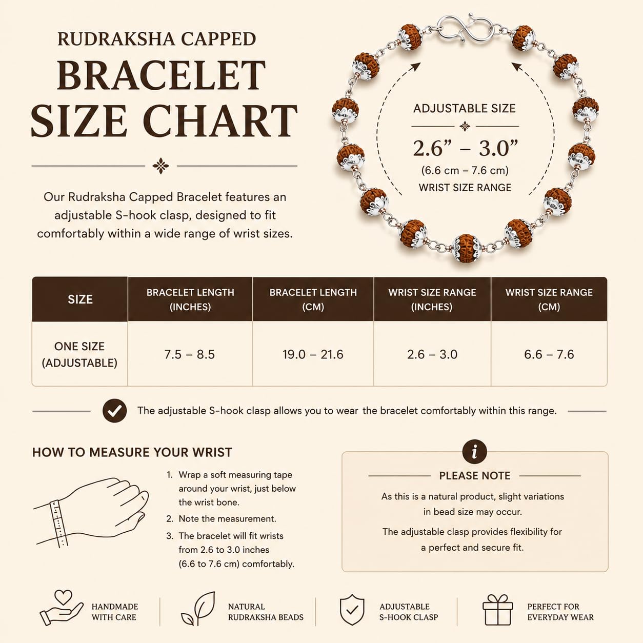 Silver Rudraksha Bracelet