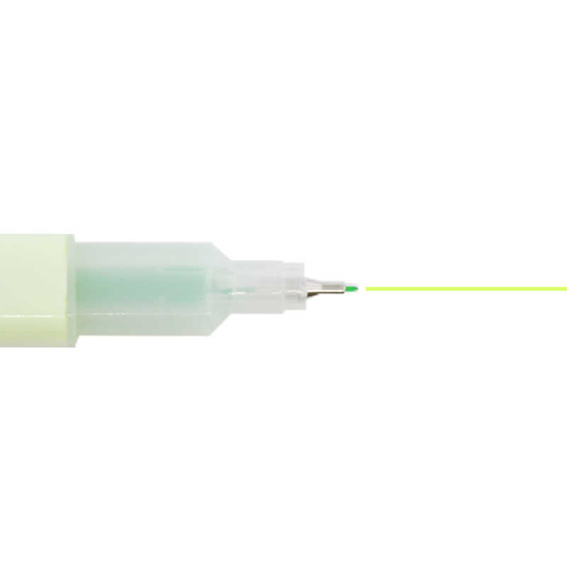 Sun-Star Square Marker Dot e Pen Fluorescent Green