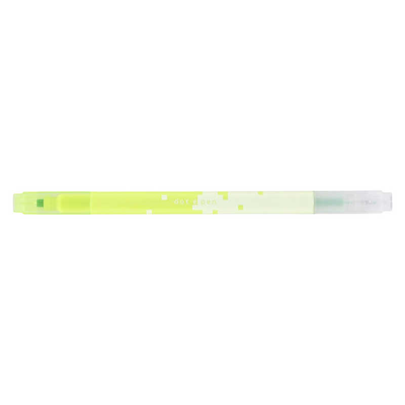 Sun-Star Square Marker Dot e Pen Fluorescent Yellow