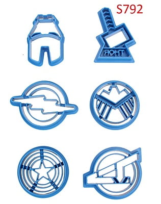 Plastic Cookie Cutter Set Various Designs Series 250