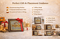 7 Horses with Sun Backdrop — Pyrite Photo Frame