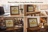 7 Horses with Sun Backdrop — Pyrite Photo Frame