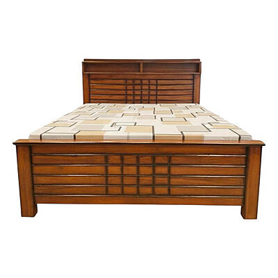 SAF-BD-24 Solid Teak Wood Cot|78X60|Walnut||Cot/Bed Set SAF-BD-24 Solid Teak Wood Cot|78X60|Walnut||Cot/Bed Set
