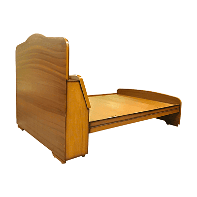 SAF-BD-12 Solid Teak wood HB WP Cot|78X60|Natural||Cot/Bed Set