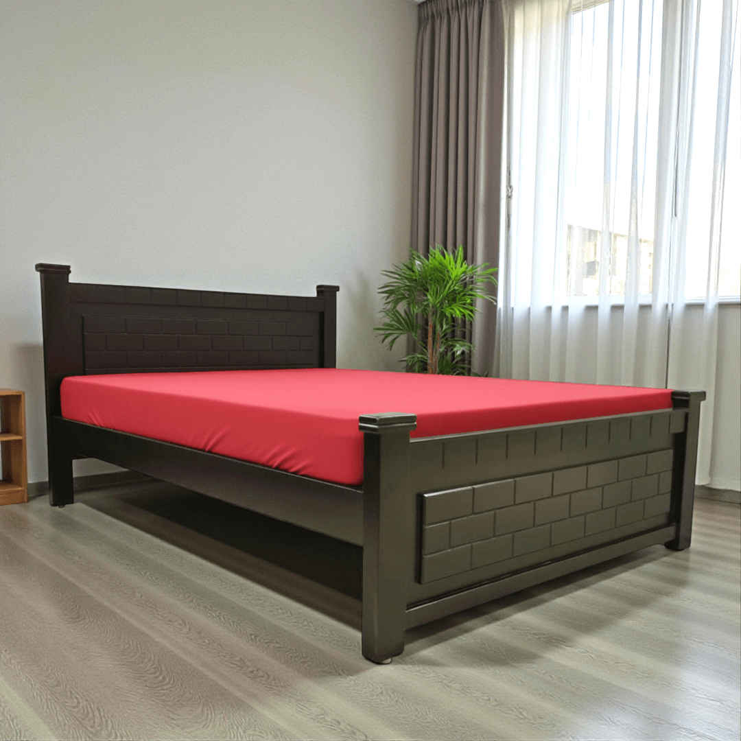 SAF-BT-05 Hard Wood with Ply Cot|78X60|Rosewood||Cot/Bed Set SAF-BT-05 Hard Wood with Ply Cot|78X60|Rosewood||Cot/Bed Set