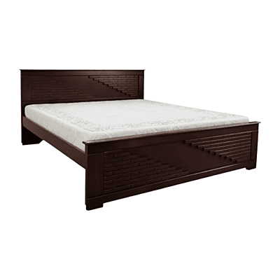 SAF-BT-07 Hard Wood with Ply Cot|78X60|Rosewood||Cot/Bed Set