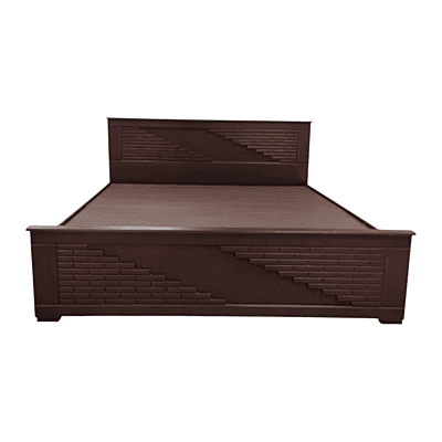 SAF-BT-07 Hard Wood with Ply Cot|78X60|Rosewood||Cot/Bed Set