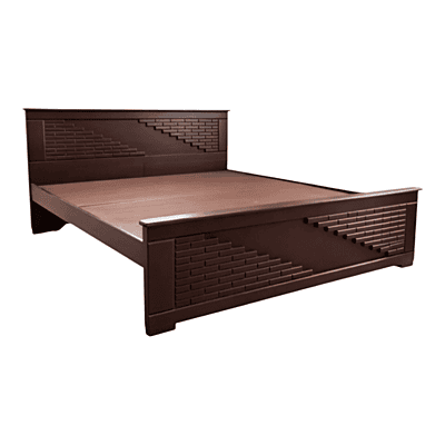SAF-BT-07 Hard Wood with Ply Cot|78X60|Rosewood||Cot/Bed Set