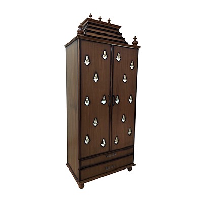 SAF-PJ-001-pooja mandapam ost teak ply|72X30|Natural||Pooja Unit