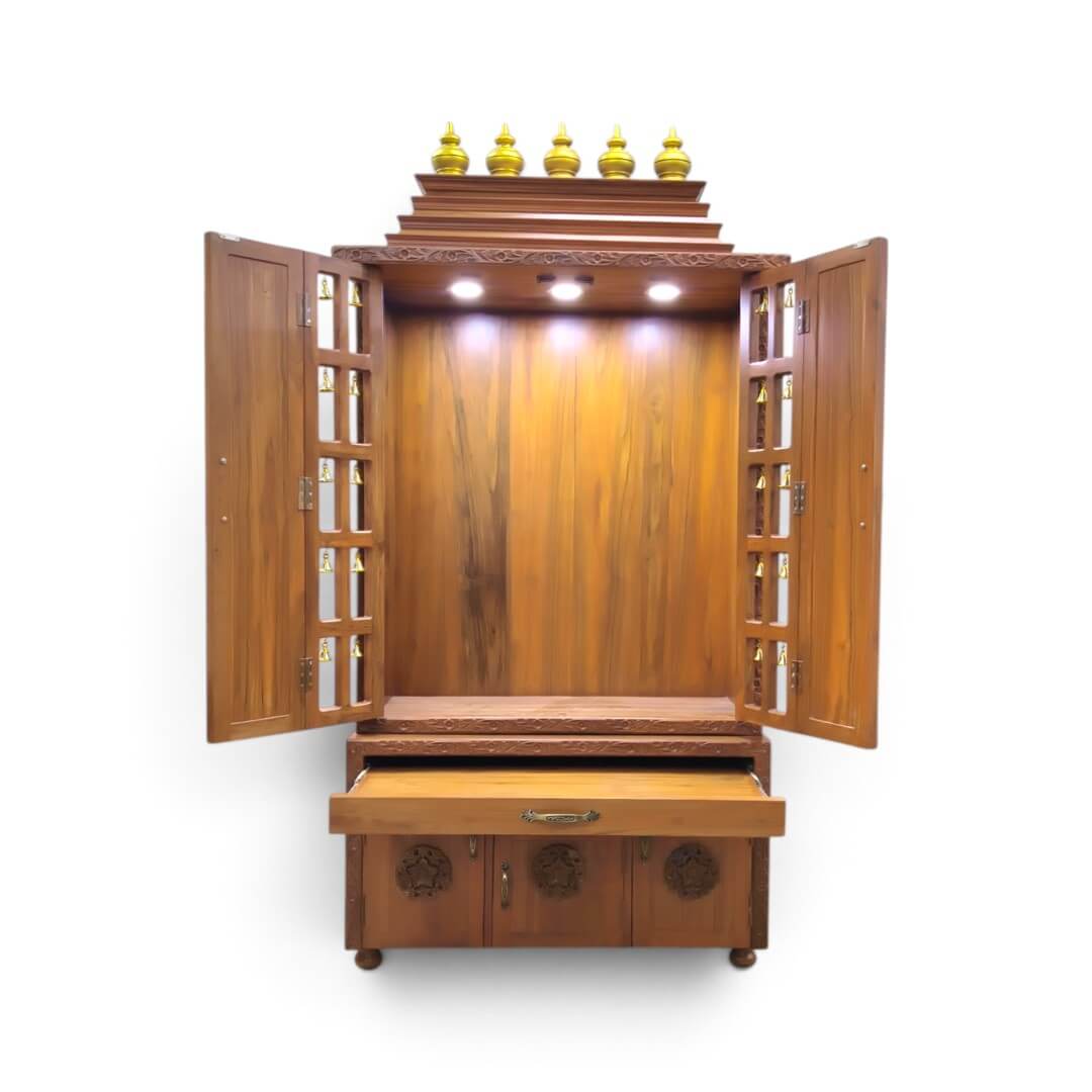 SAF-PJ-009 Pooja Mandapam|88X42|Natural||Pooja Unit SAF-PJ-009 Pooja Mandapam|88X42|Natural||Pooja Unit