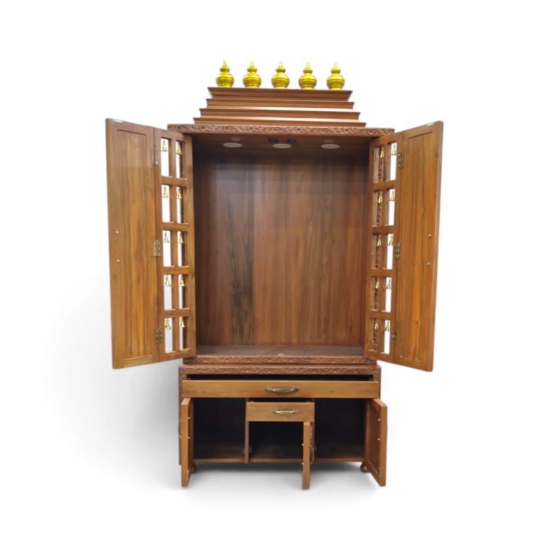 SAF-PJ-009 Pooja Mandapam|88X42|Natural||Pooja Unit SAF-PJ-009 Pooja Mandapam|88X42|Natural||Pooja Unit