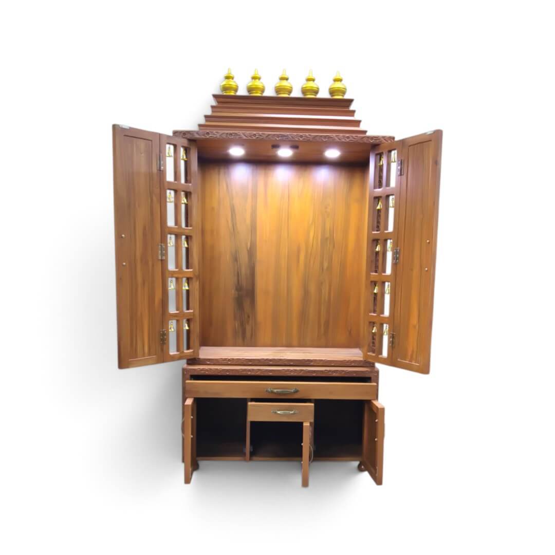 SAF-PJ-009 Pooja Mandapam|88X42|Natural||Pooja Unit SAF-PJ-009 Pooja Mandapam|88X42|Natural||Pooja Unit