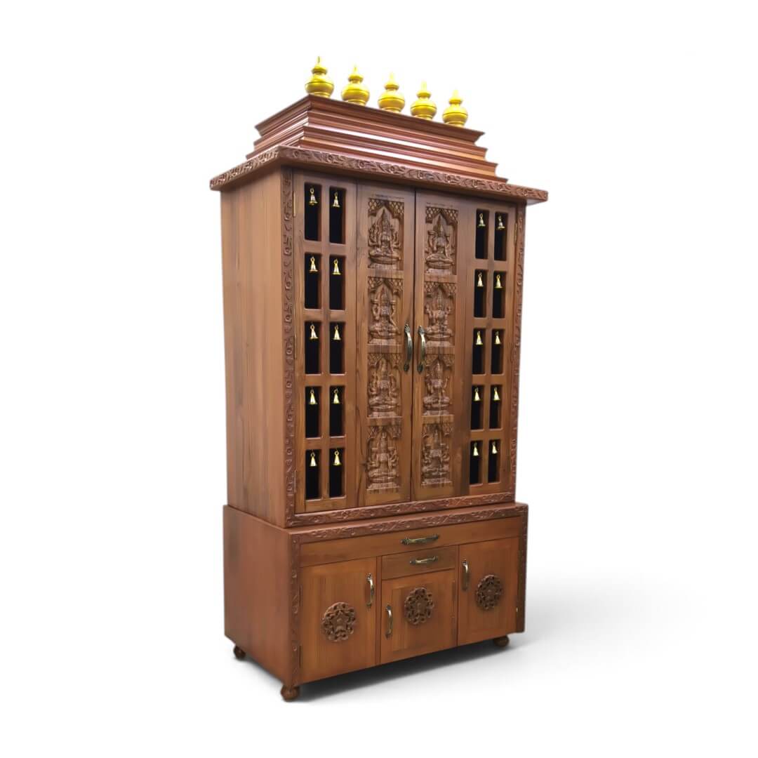 SAF-PJ-009 Pooja Mandapam|88X42|Natural||Pooja Unit SAF-PJ-009 Pooja Mandapam|88X42|Natural||Pooja Unit