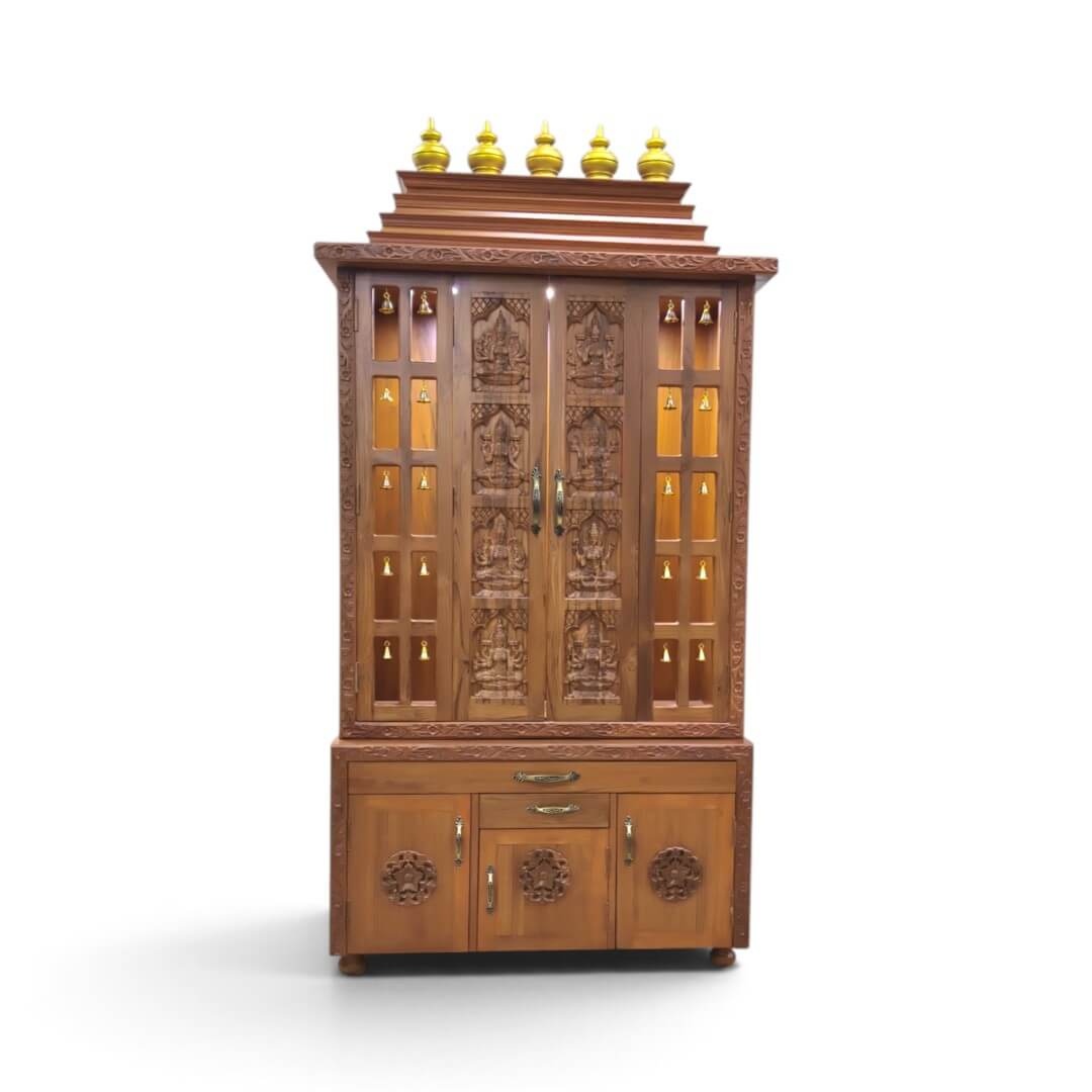 SAF-PJ-009 Pooja Mandapam|88X42|Natural||Pooja Unit SAF-PJ-009 Pooja Mandapam|88X42|Natural||Pooja Unit