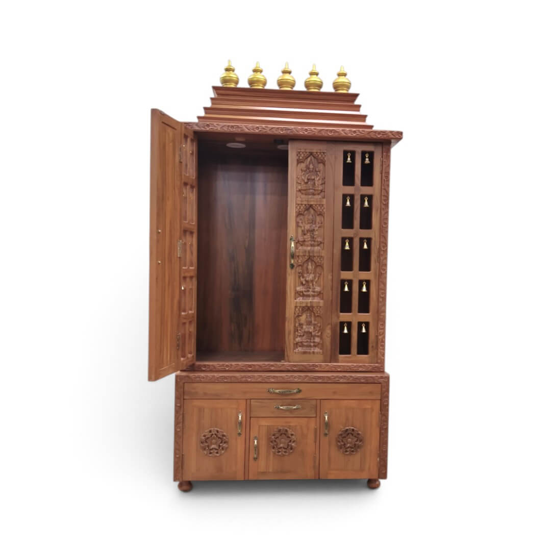 SAF-PJ-009 Pooja Mandapam|88X42|Natural||Pooja Unit SAF-PJ-009 Pooja Mandapam|88X42|Natural||Pooja Unit
