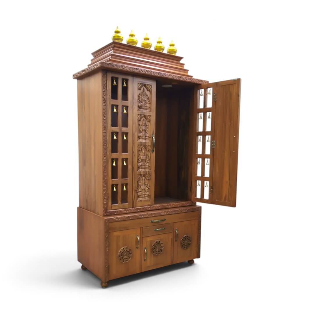 SAF-PJ-009 Pooja Mandapam|88X42|Natural||Pooja Unit SAF-PJ-009 Pooja Mandapam|88X42|Natural||Pooja Unit