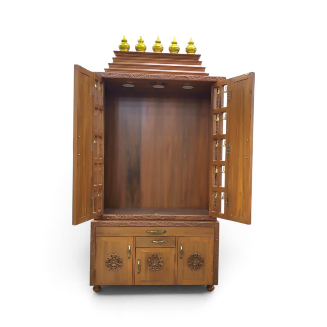 SAF-PJ-009 Pooja Mandapam|88X42|Natural||Pooja Unit SAF-PJ-009 Pooja Mandapam|88X42|Natural||Pooja Unit