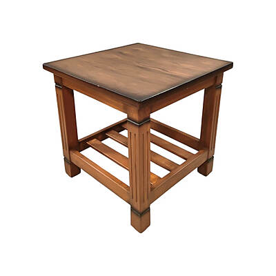 SAF-SCT-03 Center Table With OST Top|18X18|Natural||Center/Side Table