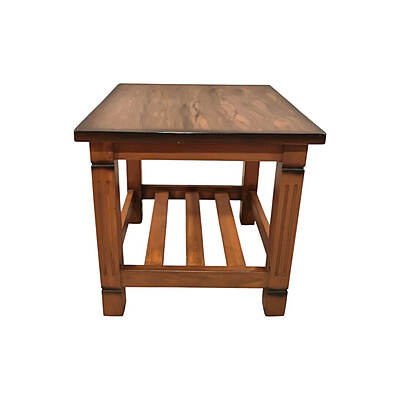 SAF-SCT-03 Center Table With OST Top|18X18|Natural||Center/Side Table