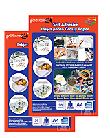 A4 Self Adhesive Inkjet PHOTO Paper  135 Gsm A4(210mm X 297mm) 20SHEET X 2PKT=40 Sheet