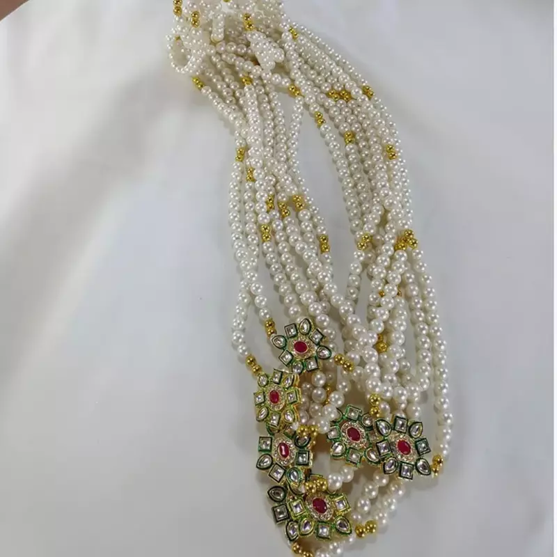 Welcome Barati Swagat Pearl Kundan Mala