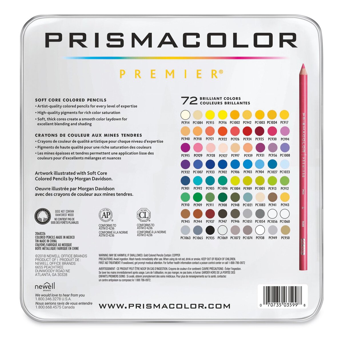 PRISMACOLOR PREMIER PENCIL SET IN TIN PRISMACOLOR PREMIER PENCIL SET IN TIN