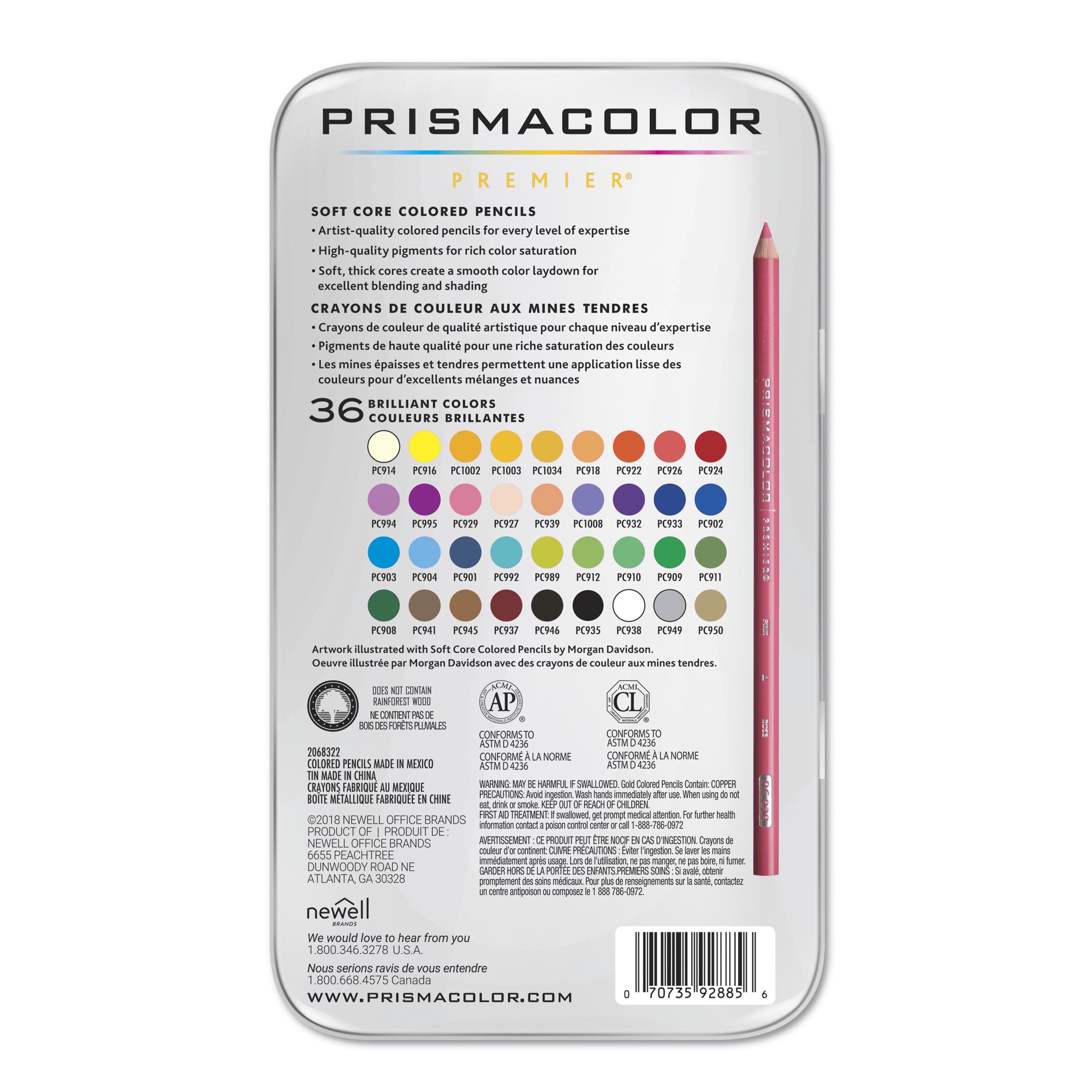 PRISMACOLOR PREMIER PENCIL SET IN TIN PRISMACOLOR PREMIER PENCIL SET IN TIN