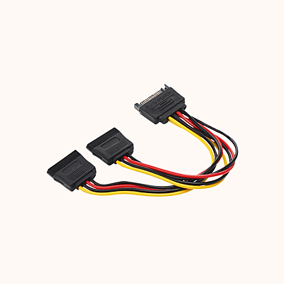 SATA CONNECTOR SINGAL MALE DUAL FEMALE SATA CABLE New - Buy Online India