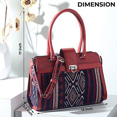 SATCHEL SILHOUETTE ROJA
