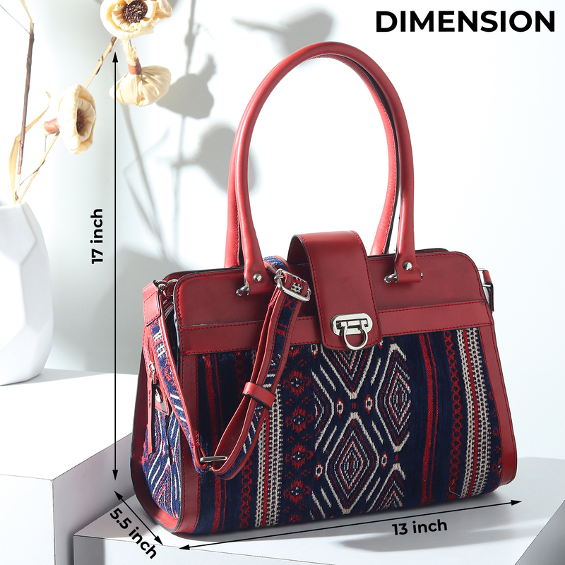 SATCHEL SILHOUETTE ROJA