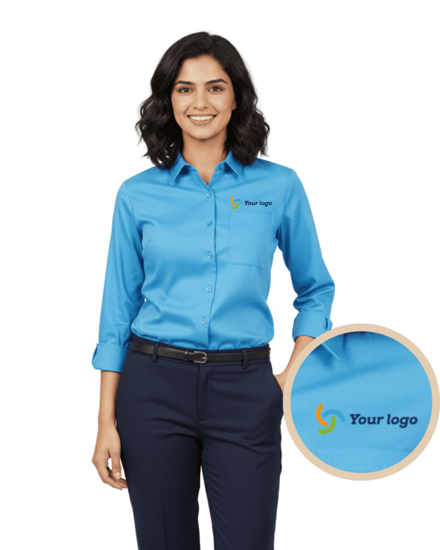 Elegant Women’s Half Sleeve Formal Shirt