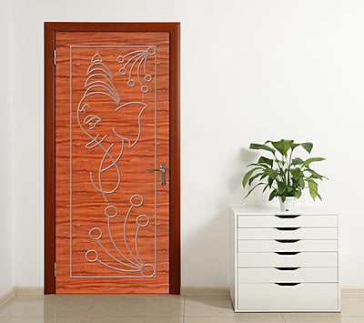 2D WPC Bathroom Doors DWBD005