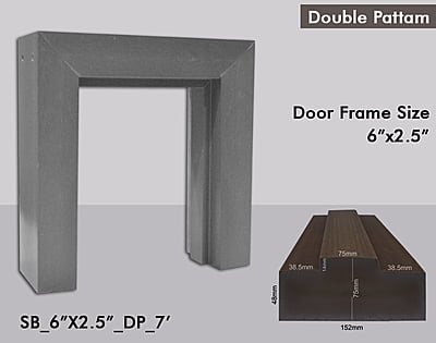 WPC Door Frame 6" X 2.5" WPC Door Frame 6" X 2.5"