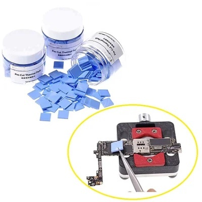 SC02 Pre-Cut Thermal Silicon Pads (1.2x1.2x0.15cm) - 100 Pcs/Box for Efficient Heat Transfer convert into cm SC02 Pre-Cut Thermal Silicon Pads (1.2x1.2x0.15cm) - 100 Pcs/Box for Efficient Heat Transfer convert into cm